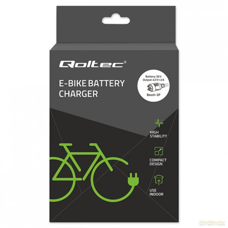 Ładowarka do roweru elektrycznego 36V | 42V | 2A | wtyczka Bosch 3Pin + kabel zasilający