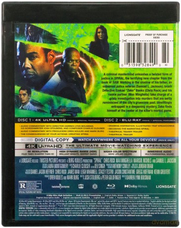 Spiral: From the Book of Saw (Spirala: Nowy rozdział serii Piła) [Blu-Ray 4K]+[Blu-Ray]