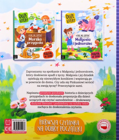 Małgosia i jednorożec. Uczę się czytać. Duże litery. Podział na sylaby - Agata Giełczyńska-Jonik [KSIĄŻKA]