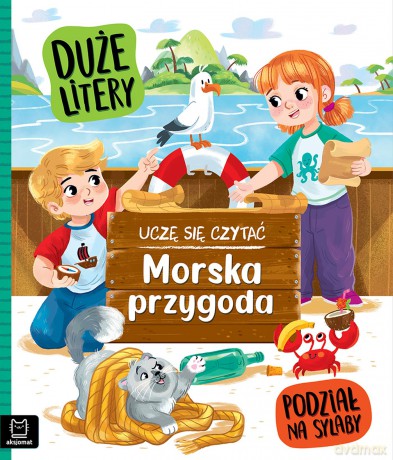 Morska przygoda. Uczę się czytać. Duże litery. Podział na sylaby - Agata Giełczyńska-Jonik [KSIĄŻKA]