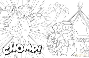 Smashers Dino World Jumbo Colouring Book - Creative Mile [KSIĄŻKA]