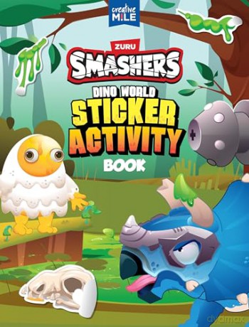 Smashers Dino World Sticker Activity Book - Creative Mile [KSIĄŻKA]
