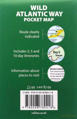 Wild Atlantic Way Pocket Map: The perfect way to explore Ireland's west coast - Collins Maps [KSIĄŻKA]