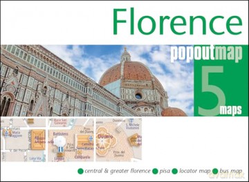 Florence PopOut Map: pocket size, pop up city map of Florence - PopOut Maps [KSIĄŻKA]