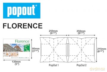Florence PopOut Map: pocket size, pop up city map of Florence - PopOut Maps [KSIĄŻKA]