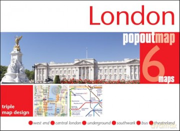 London PopOut Map: pop up city map and tube map of London - PopOut Maps [KSIĄŻKA]