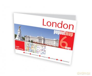London PopOut Map: pop up city map and tube map of London - PopOut Maps [KSIĄŻKA]