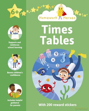 Homework Heroes: Times Tables: With 200 Reward Stickers - Lorenzo McLellan [KSIĄŻKA]