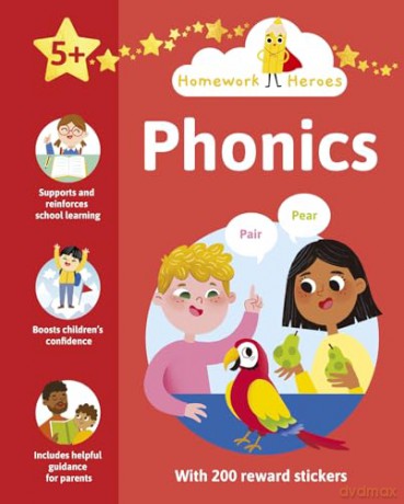 Homework Heroes: Phonics: With 200 Reward Stickers - Penny Worms [KSIĄŻKA]
