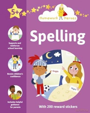Homework Heroes: Spelling: With 200 Reward Stickers - Penny Worms [KSIĄŻKA]