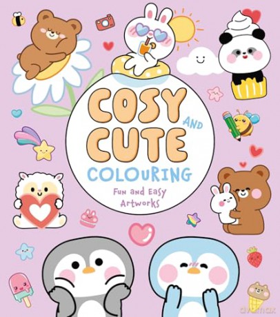 Cosy and Cute Colouring: Fun and Easy Artworks (Cosy Time) - Violet Peto [KSIĄŻKA]