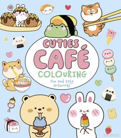Cuties Café Colouring: Fun and Easy Artworks (Cosy Time) - Violet Peto [KSIĄŻKA]
