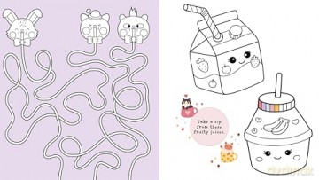 Cuties Café Colouring: Fun and Easy Artworks (Cosy Time) - Violet Peto [KSIĄŻKA]