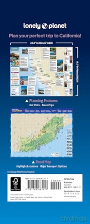 Lonely Planet California Planning Map - Lonely Planet [KSIĄŻKA]