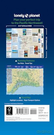 Lonely Planet Pacific Northwest Planning Map - Margot Bigg [KSIĄŻKA]