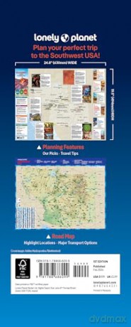 Lonely Planet Southwest USA Planning Map - Amy C Balfour [KSIĄŻKA]