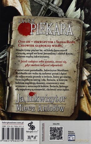 Ja, inkwizytor. Miecz Aniołów - Jacek Piekara [KSIĄŻKA]