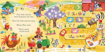 Five Little Chicks: Easter Nursery Rhyme Counting Book for Toddlers (Slide and Count, 6) - Camilla Reid [KSIĄŻKA]