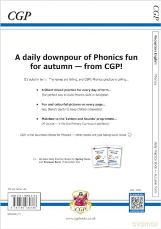 Reception Phonics Daily Practice Book: Autumn Term (CGP Reception Daily Workbooks) - CGP Books [KSIĄŻKA]