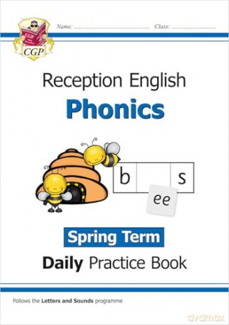 Reception Phonics Daily Practice Book: Spring Term (CGP Reception Daily Workbooks) - CGP Books [KSIĄŻKA]