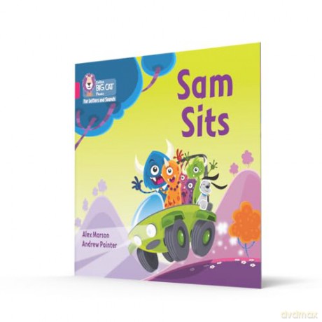 Sam Sits: Band 01A/Pink A (Collins Big Cat Phonics for Letters and Sounds) - Alex Marson [KSIĄŻKA]