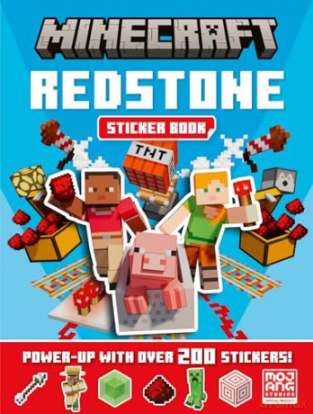 Minecraft Redstone Sticker Book: Brand new for 2026, an official sticker activity book for kids who love the movie and game - Mojang AB [KSIĄŻKA]