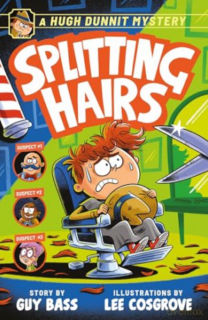 A Hugh Dunnit Mystery: Splitting Hairs - Guy Bass [KSIĄŻKA]