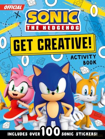 Sonic The Hedgehog Get Creative! Sticker Activity Book: Unleash your imagination with fun activities! Perfect kids gift for fans of the Sonic games, TV shows and films - Sonic the Hedgehog [KSIĄŻKA]