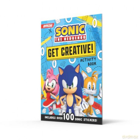 Sonic The Hedgehog Get Creative! Sticker Activity Book: Unleash your imagination with fun activities! Perfect kids gift for fans of the Sonic games, TV shows and films - Sonic the Hedgehog [KSIĄŻKA]