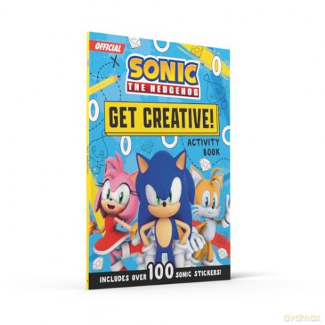 Sonic The Hedgehog Get Creative! Sticker Activity Book: Unleash your imagination with fun activities! Perfect kids gift for fans of the Sonic games, TV shows and films - Sonic the Hedgehog [KSIĄŻKA]
