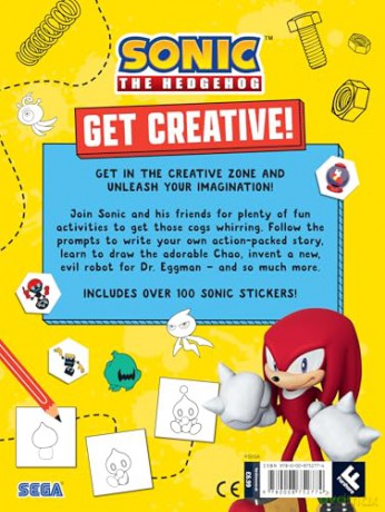 Sonic The Hedgehog Get Creative! Sticker Activity Book: Unleash your imagination with fun activities! Perfect kids gift for fans of the Sonic games, TV shows and films - Sonic the Hedgehog [KSIĄŻKA]