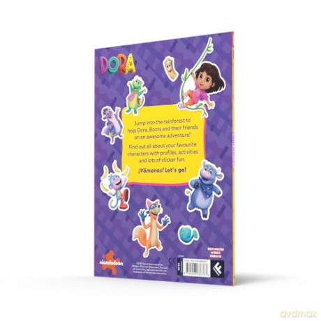 Dora Sticker Adventure Book: a fun sticker book for children age 3-5 based on the Nickelodeon TV series. With over 90 stickers! NEW for 2026. - DORA [KSIĄŻKA]