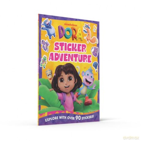 Dora Sticker Adventure Book: a fun sticker book for children age 3-5 based on the Nickelodeon TV series. With over 90 stickers! NEW for 2026. - DORA [KSIĄŻKA]