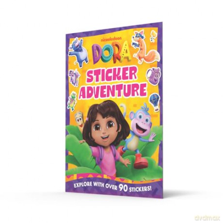 Dora Sticker Adventure Book: a fun sticker book for children age 3-5 based on the Nickelodeon TV series. With over 90 stickers! NEW for 2026. - DORA [KSIĄŻKA]