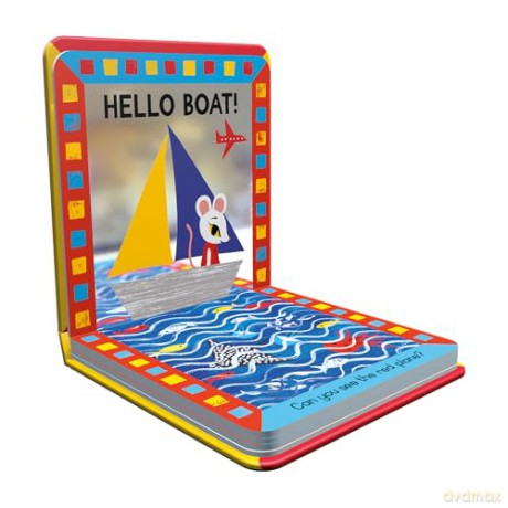 Hello Train!: A vehicle search-and-find mirror book (Mirror Magic) - Sharon King-Chai [KSIĄŻKA]