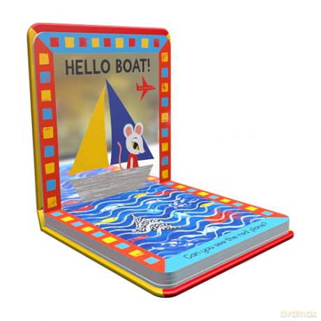 Hello Train!: A vehicle search-and-find mirror book (Mirror Magic) - Sharon King-Chai [KSIĄŻKA]