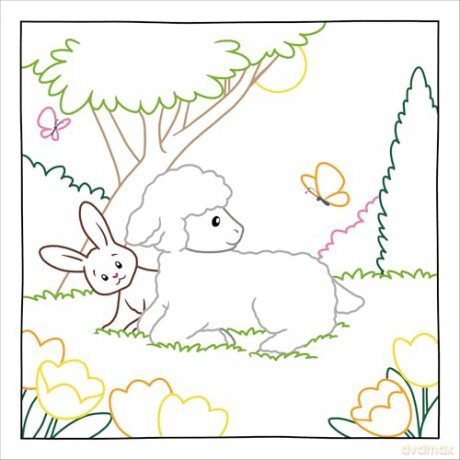 Magic Paper Coloring Book: Easter Bunny and Friends: Discover Hidden Patterns and Images! - Natascha Pitz [KSIĄŻKA]