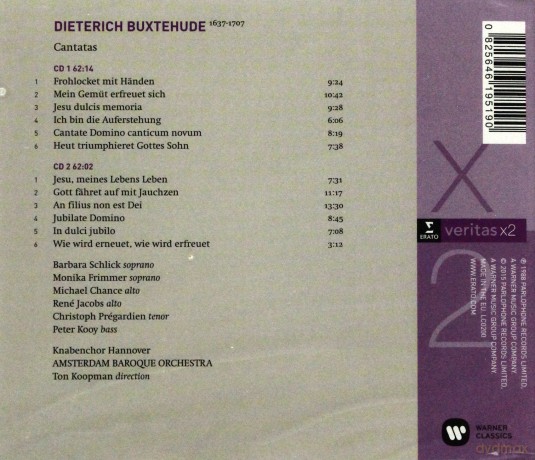 Ton Koopman Amsterdam Baroque Orchestra: Cantatas [2CD]