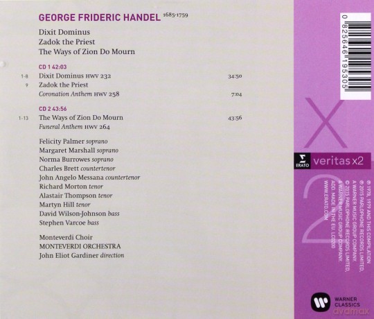 John Eliot Gardiner Monteverdi Choir: Dixit Dominus; The Ways Of Zion Do Mourn [2CD]