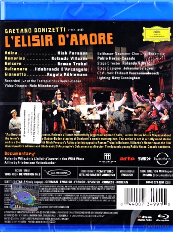 Rolando Villazon: Donizetti E'lisir D'amore [Blu-Ray]