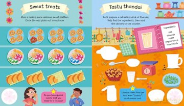 Happy Holi Sticker Activity Book: the perfect Holi gift for kids with over 400 stickers! (Celebration Sticker Activity Book - Campbell) - Campbell Books [KSIĄŻKA]
