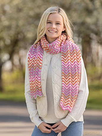 Learn-a-Stitch Knit Scarves: 6 scarves made using worsted-weight yarn! - Lena Skvagerson [KSIĄŻKA]