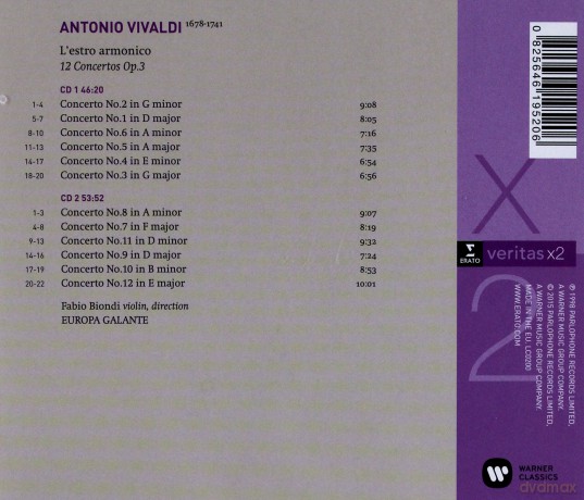 Fabio Biondi Europa Galante: L'estro Armonico [CD]