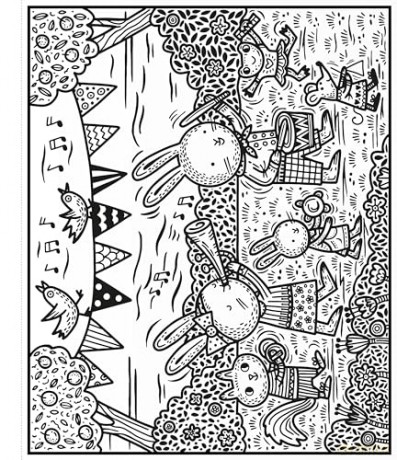 Easter Bunnies Magic Painting Book (Magic Painting Books) - Abigail Wheatley [KSIĄŻKA]