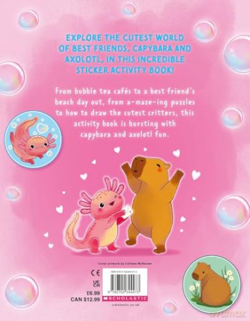 Best Friends Sticker Book: Capybara and Axolotl [KSIĄŻKA]