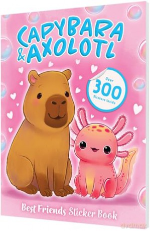 Best Friends Sticker Book: Capybara and Axolotl [KSIĄŻKA]