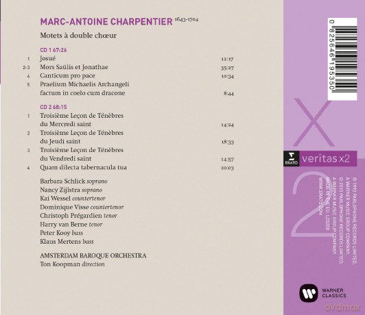 Ton Koopman Amsterdam Baroque Orchestra: Motets A Double Choeur [2CD]