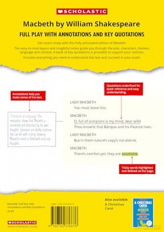 Macbeth: Full Play with Annotations and Key Quotations (Complete Annotated Texts) - William Shakespeare [KSIĄŻKA]