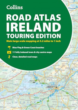 Road Atlas Ireland: Touring edition A4 Paperback (Collins Road Atlas) - Collins Maps [KSIĄŻKA]