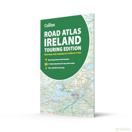 Road Atlas Ireland: Touring edition A4 Paperback (Collins Road Atlas) - Collins Maps [KSIĄŻKA]